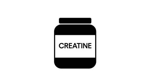 Creatine Bottle Illustrazione stock
