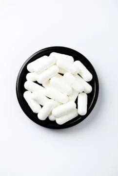 Creatine capsules. Stock Photos