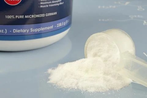 Creatine monohydrate Stock Photos