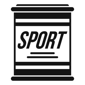 Creatine nutrition icon simple vector. Sport supplement Illustrazione stock