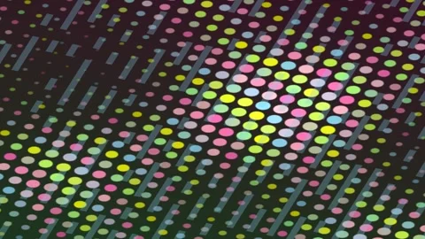Creating Abstract Colorful Dot Patterns in Slow Motion Stock Footage 328618791