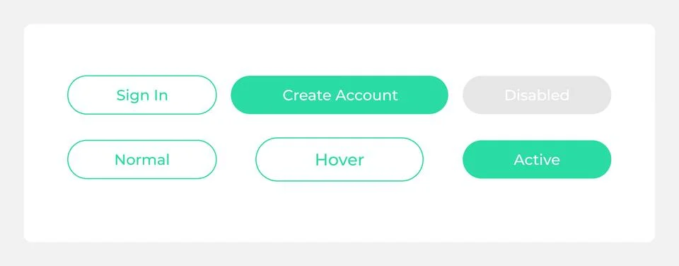 Creating account UI elements kit Illustrazione stock