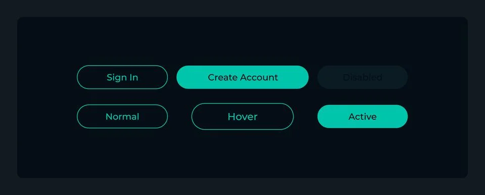 Creating account UI elements kit 스톡 일러스트