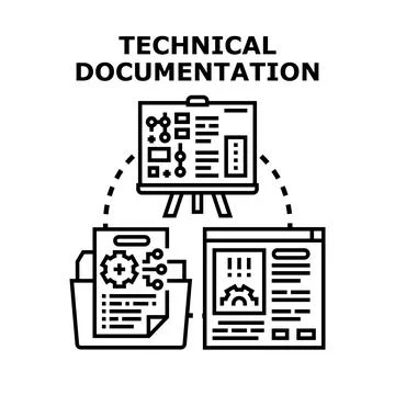 Creating and managing technical documentation concepts イラスト素材