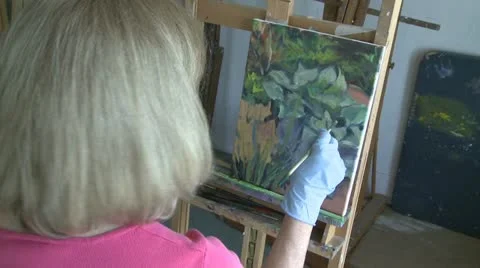 Creating beautiful art (3 of 7) Stock Footage 19645707