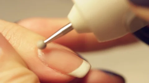 Creating a beautiful manicure. SPA. Sanatorium. Recreation. Stock Footage 87775745