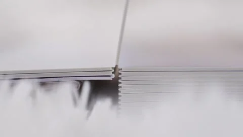 Creating a beautiful photo book with matte paper and narrow depth of field Stock Footage 317760385