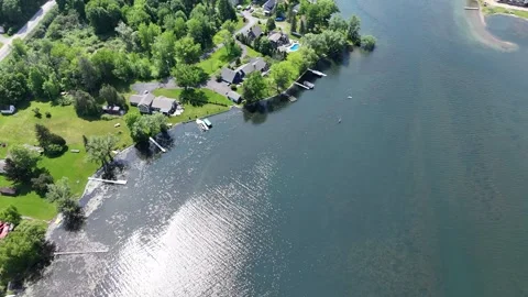 Creating the Boundary - Skaneateles, NY Video stock 336320430