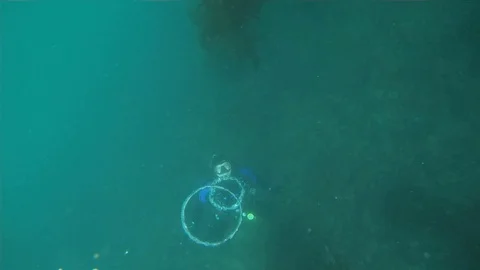 Creating Bubble Rings Stock Footage 129250196