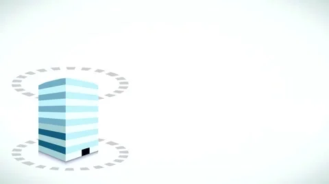 Creating building icon Stock Footage 46226060