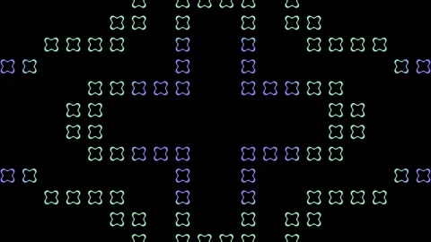 Creating captivating VJ loops with dynamic LED patterns for any event Stock Footage 293677592