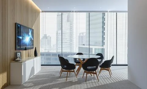Creating a Comfortable and Chic Meeting Room in Your Office space  Illustrazione stock