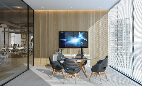 Creating a Comfortable and Chic Meeting Room in Your Office Stock-Illustration