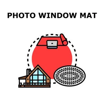 Creating a comfortable window mat space at home Illustrazione stock