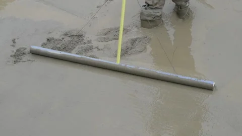 Creating concrete Stock Footage 137103417