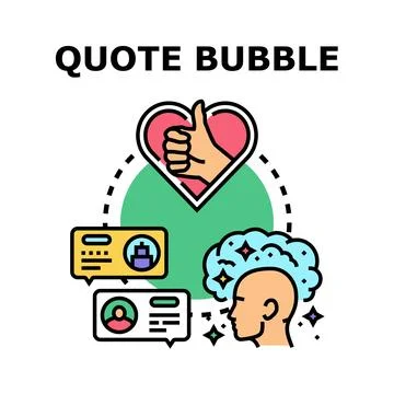 Creating content and positive feedback concept vector Illustrazione stock