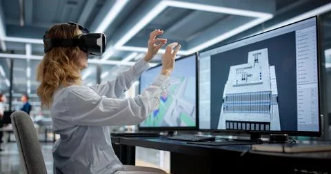 Creating Cutting-edge 3D Building Models Using Digital Architecture Technolog Fotos de archivo