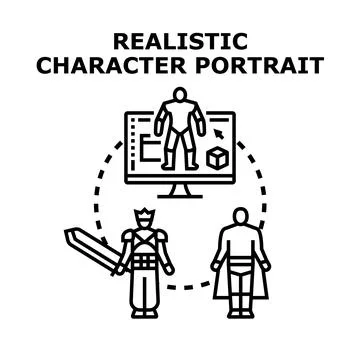 Creating digital characters for virtual game development 스톡 일러스트