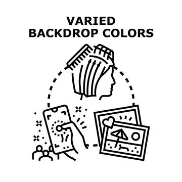 Creating digital content and customizing social media background Stock Illustration