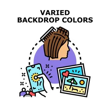 Creating digital content and customizing social media background 스톡 일러스트