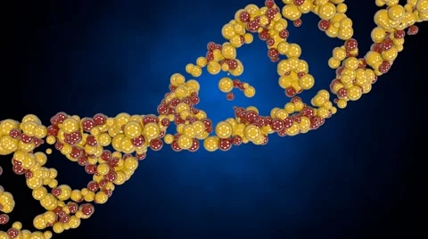 Creating DNA strand Stock Footage 43325714