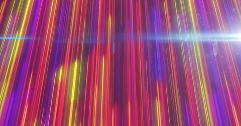 Creating dynamic abstract pattern, colorful vertical light streaks with bright 스톡 일러스트