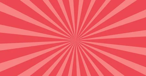 Creating dynamic background, red radial burst pattern adds energy and movement Stock Photos