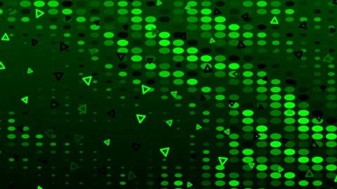 Creating Dynamic Green Light Patterns in Abstract Motion Stock Footage 328618762