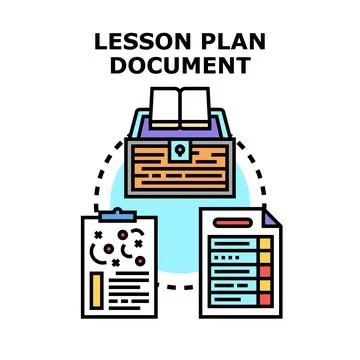 Creating educational lesson plans and learning documents イラスト素材