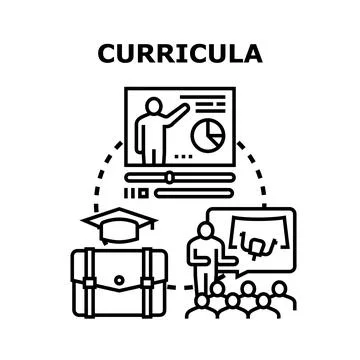 Creating educational pathways and learning programs concept Stock Illustration