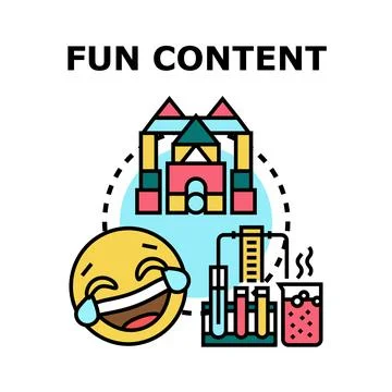 Creating engaging and amusing educational digital content Stock Illustration