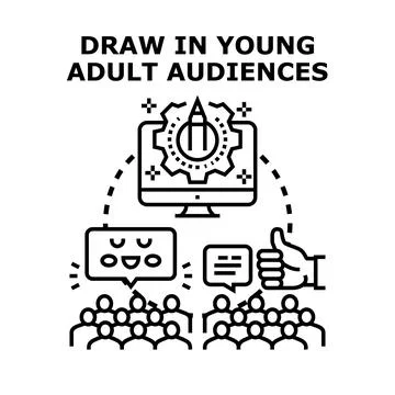 Creating engaging digital content for young adult audiences Stock Illustration