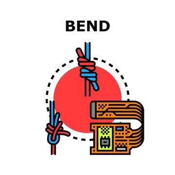 Creating flexibility and forming connections concept illustration Stock Illustration