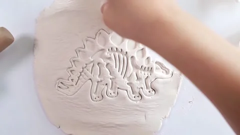 Creating floral patterns in clay with a handmade stamp technique Vidéo 293569081