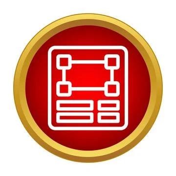 Creating flow chart diagram representing business process Stock Illustration