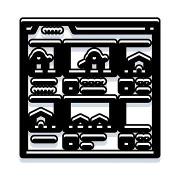 Creating game environment assets and level design Illustrazione stock