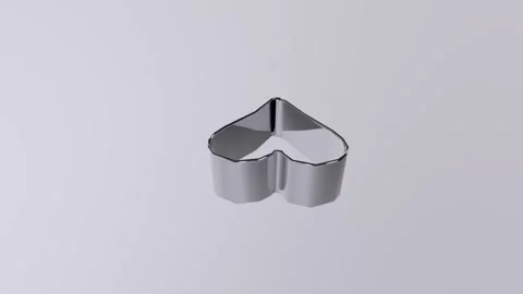 Creating a heart-shaped cookie cutter using stainless steel 스톡 동영상 283232943