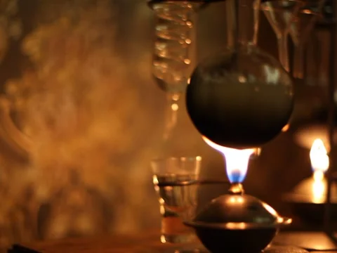 Creating home-distilled vodka Stock Footage 985783