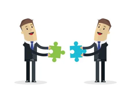 Creating ideas - cooperation. Business vector concept illustration Stock Illustration