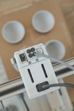 Creating innovative designs with a 3D printer and its essential parts 写真素材