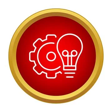 Creating innovative ideas with technology and engineering process Stockillustratie
