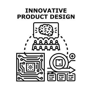 Creating innovative product design and development process Stock Illustration