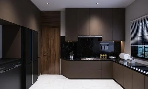 Creating a Kitchen That's Both Beautiful and Practical Illustrazione stock