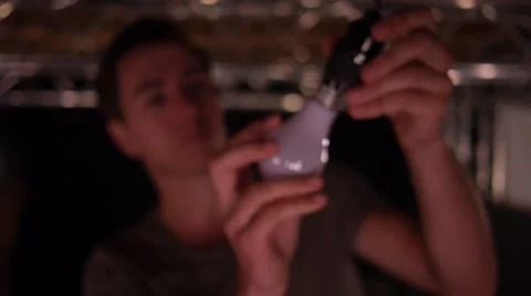 Creating Light Video stock 52354685