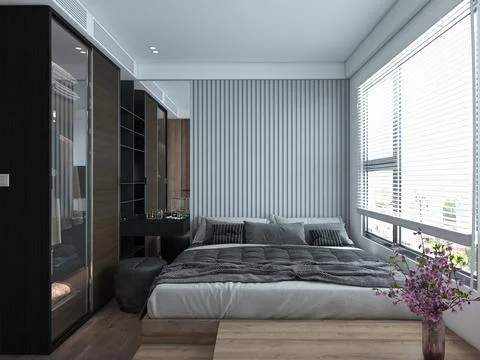 Creating a Luxe and Elegant Bedroom Design Stock-Illustration