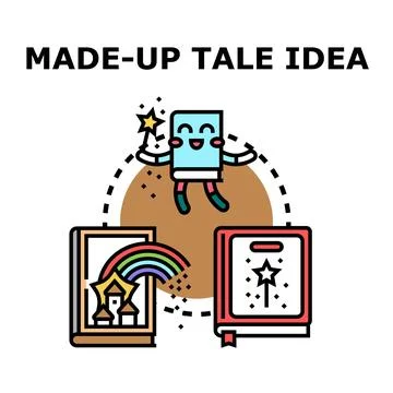 Creating magical tales and creative story ideas 库存插图