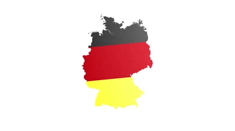 Creating Map Germany Stock Footage 62448881