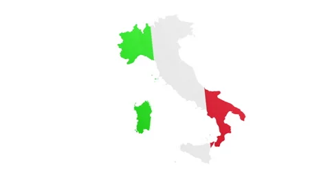 Creating map italy Stock Footage 62462763