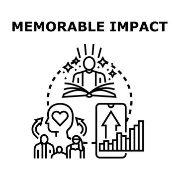 Creating memorable impact through education and positive influence Stock-Illustration