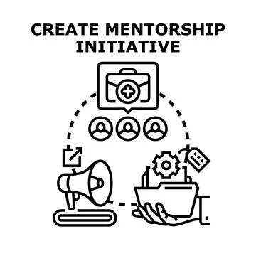 Creating mentorship initiative program for professional development Illustration